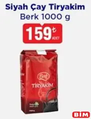 BERK SİYAH ÇAY TİRYAKİM 1000 G